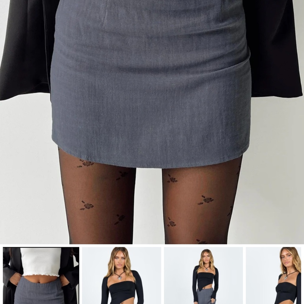 Elegant Gray Women's Skirt